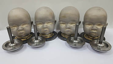 Nickel electroforming and loose machined heads moulds