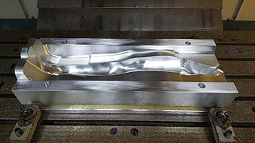 100 cm. duraluminium machined doll's leg blow moulded from duraluminium